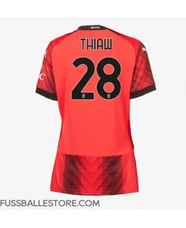 Günstige AC Milan Malick Thiaw #28 Heimtrikot Damen 2023-24 Kurzarm